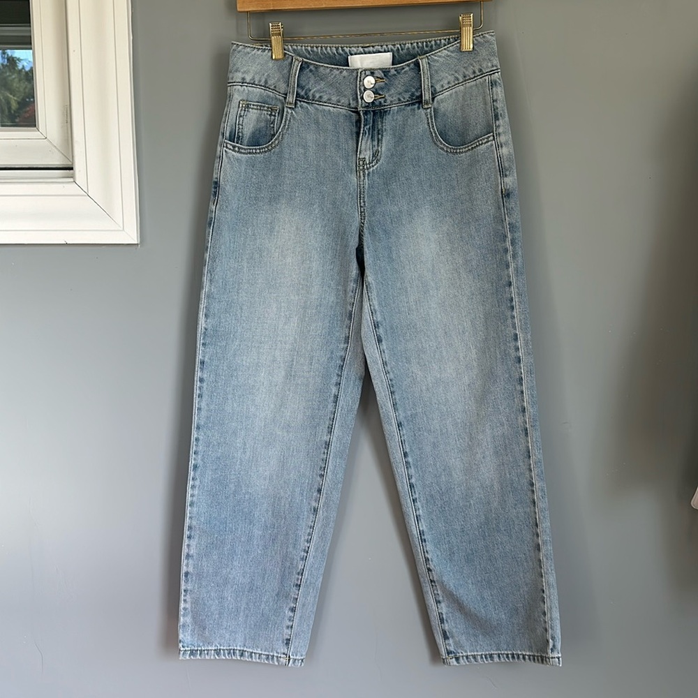 1822 Slim Wide Leg Denim Jeans